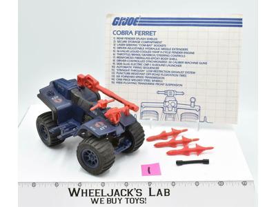 Ferret ATV #1 100% Complete 1985 GI Joe ARAH Vintage Hasbro Action Vehicle