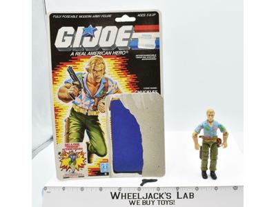 Chuckles V1 100% Complete W CARD 1987 GI Joe Hasbro Vintage Action Figure