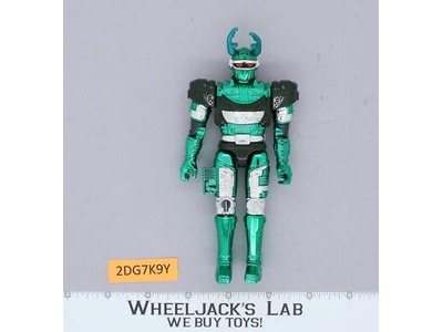 Green Hunter 6" Metallic Beetleborgs NEAR MINT 1996 Bandai Action Figure