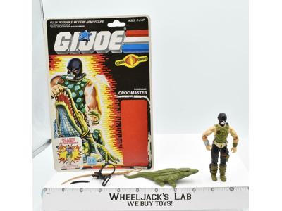 Croc Master 100% Complete 1987 GI Joe ARAH Vintage Hasbro Action Figure