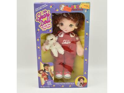 Little Shari Lewis Doll with Lamb Chop Finger Puppet NIB 1994