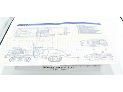 H.A.V.O.C. #2 Original Blueprints Instructions 1986 ARAH GI Joe Cobra