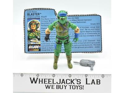 Blaster #1 100% Complete 1987 GI Joe ARAH Vintage Hasbro Action Figure