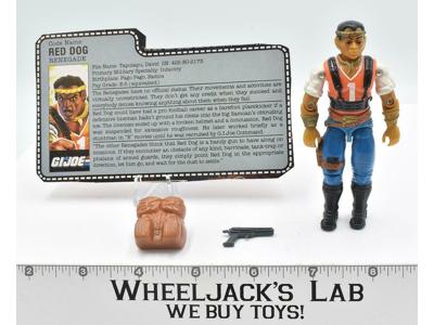 Red Dog V1 100% Complete 1987 GI Joe ARAH Vintage Hasbro Action Figure