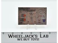 Headstrong Decal Sticker Sheet G1 Transformers 1986 Vintage Action Figure