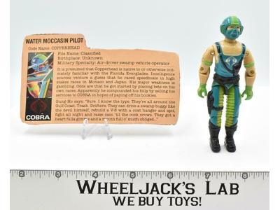 Copper Head Water Moccasin Pilot V1 100% Complete 1984 GI Joe ARAH Action Figure