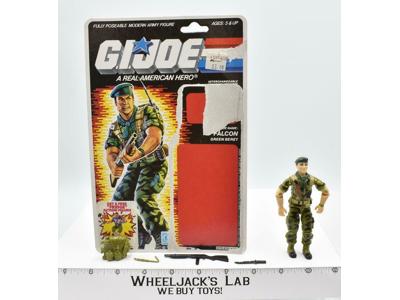 Falcon V1 100% Complete W CARD 1987 GI Joe Hasbro Vintage Action Figure