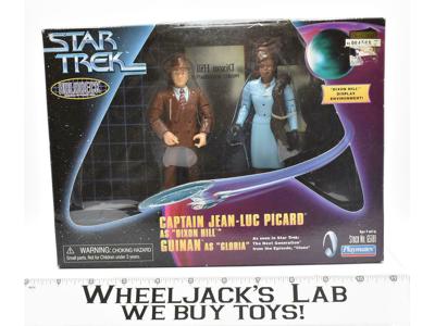Captain Jean-Luc Picard &amp; Guinan Dixon Hill Holodeck Series 1998 MISB Playmates