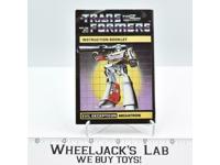 Megatron Action Figure Vintage Instruction Manual 1984 Hasbro G1 Transformers