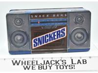 Mars Snickers Snack Bars AM/FM Boom Radio 1989 Holiday Candy Tin Metal Box