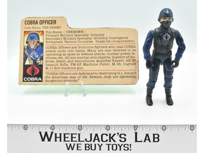 Cobra Officer SWIVEL ARM V1.5 1982 GI Joe ARAH Hasbro Vintage Action Figure