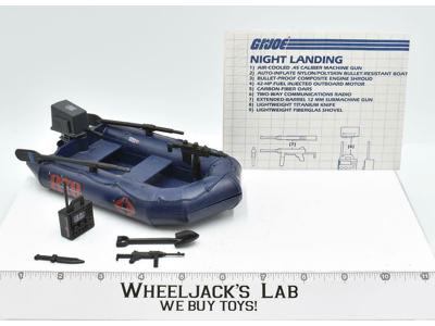Cobra Night Landing Raft 100% Complete 1985 GI Joe ARAH Hasbro Vintage