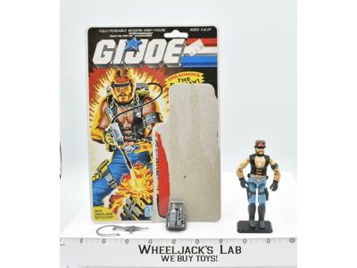 Torch V1 100% Complete W CARD 1985 GI Joe Hasbro Vintage Action Figure