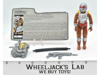 Charbroil V1 100% Complete 1987 GI Joe ARAH Vintage Hasbro Action Figure