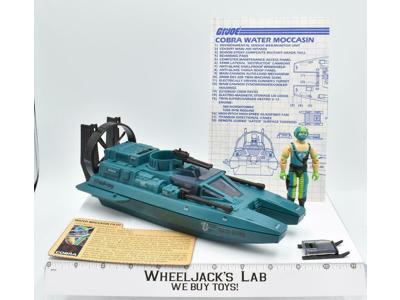 Cobra Water Moccasin W/ Copperhead 100% Complete GI Joe 1984 Vintage Hasbro