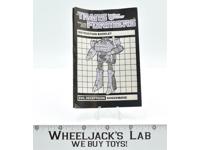 Shockwave Action Figure Robot Instruction Manual 1985 Hasbro G1 Transformers