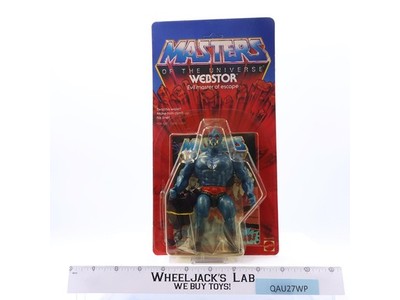 Webstor 12-Back Masters of the Universe MOTU 1983 Mattel Figure UNPUNCHED MOSC