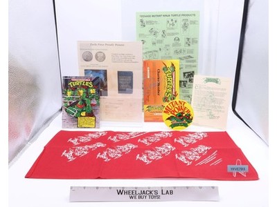Teenage Mutant Ninja Turtles TMNT Membership Fan Club Kit W/8 Items 1988 Vintage