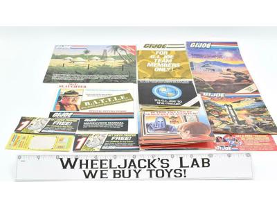 Lot #1 Catalog Flyers Brochures Inserts Paperwork Posters GI Joe Vintage
