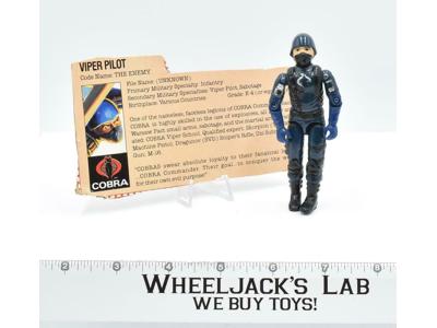 Cobra Viper Pilot V1 100% Complete GI Joe 1983 Hasbro Action Figure Vintage