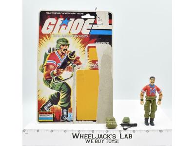 Bazooka 100% Complete With Card V1 GI Joe 1985 Action Figure Vintage Hasbro