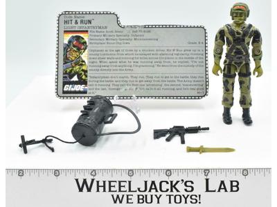 Hit &amp; Run V1 100% Complete 1988 GI Joe ARAH Vintage Hasbro Action Figure