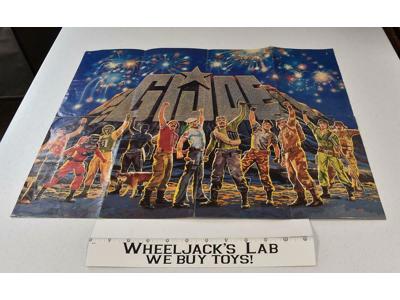 G.I. Joe A Real American Hero 1985 Large Iconic Fold Out  Vintage Poster