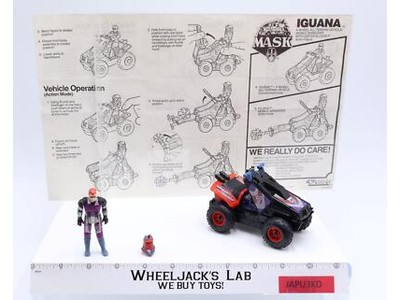 Iguana W/ Lester Sledge 100% Complete M.A.S.K. Kenner 1986 Action Figure Vintage