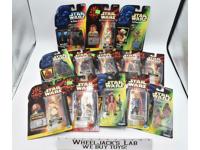 Lot of NEW 1998-1999 Star Wars Kenner Carded POTF and Episode 1 Action Figures