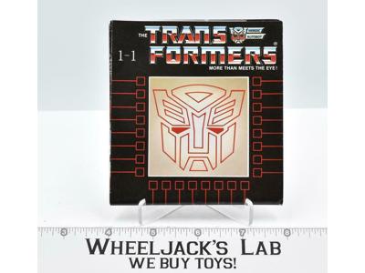 1-1 Checklist Toy Catalog Poster Booklet CANADIAN Transformers 1986 Hasbro