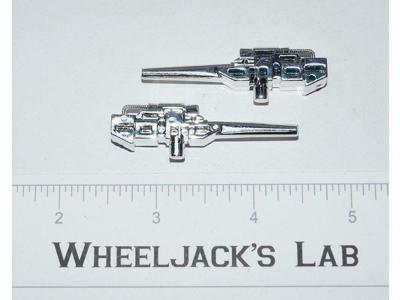 Eject Rewind Silver Guns Lasers Pair 1986 Vintage G1 Transformers Action Figure