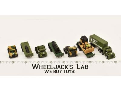 Lot of 4 Military Semi Trucks Military Mobile 1989 Vintage Galoob Micro Machines