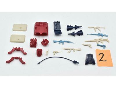 Lot #2 Battle Gear Accessory Pack 4 Complete Set 1986 Weapons Guns Gi Joe