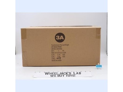 Optimus Prime Transformers The Last Knight 2018 ThreeA Action Figure NEW MIB