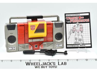 Blaster ~ 100% Complete 1985 Hasbro Action Figure G1 Transformers W MANUAL