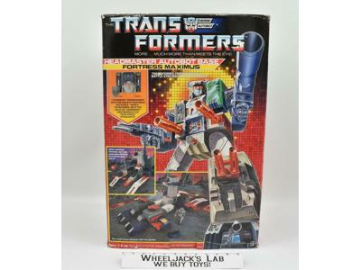 Fortress Maximus NR MINT FIGURE 100% Complete MIB 1986 Vintage G1 Transformers