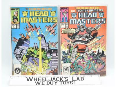Lot of 2 The Transformers Head Masters #1,#2 G1 UK Marvel Comics Vintage