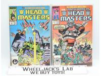 Lot of 2 The Transformers Head Masters #1,#2 G1 UK Marvel Comics Vintage