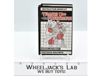 Fortress Maximus Action Figure Instruction Manual 1987 G1 Transformers
