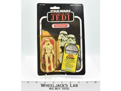 Stormtrooper MOSC 77 Back Star Wars ROTJ 1983 Vintage Kenner Made in China