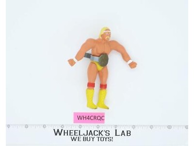 Hulk Hogan W/BELT 4" BENDIES 1985 WWF LJN Titan Sports Wrestling Vintage Figure