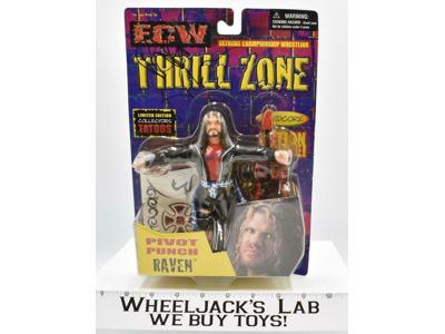 Raven 6" AUTOGRAPHED ECW Thrill Zone MOSC 2000 Toymakers Action Figure