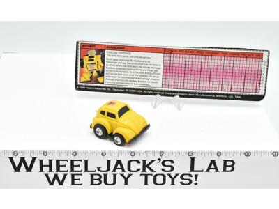 Bumblebee Yellow 100% Complete CIRCLE STAMP Vintage 1984 G1 Transformers Hasbro