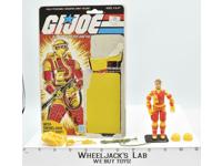 Blowtorch V1 100% Complete W CARD 1984 GI Joe Hasbro Vintage Action Figure