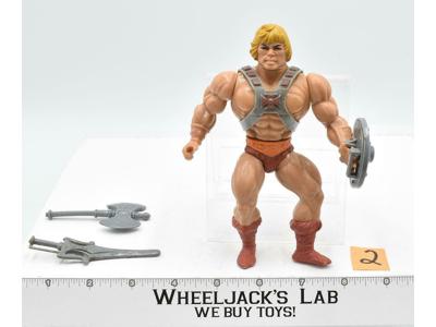 He-Man #2 Soft Head 100% Complete Masters of the Universe MOTU 1982 Mattel