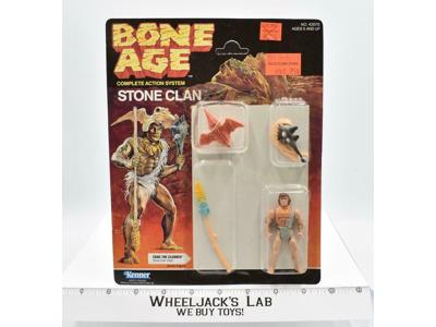 Crag The Clubber Bone Age Stone Clan MOSC 1988 Kenner Vintage Action Figure