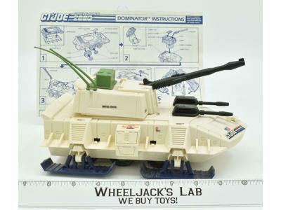 Dominator Snow Tank 100% Complete 1987 GI Joe Hasbro Action Figure Vehicle