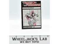 Slag Action Figure Instruction Manual Booklet 1985 Hasbro G1 Transformers
