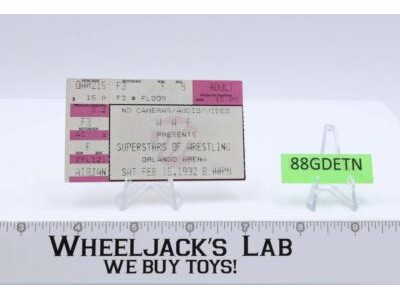 WWF Superstars of Wrestling Ticket Stub Orlando Arena 1992 NICE!