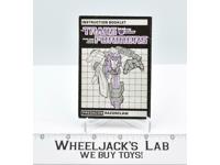 Razorclaw Action Figure Vintage Instruction Manual 1986 Hasbro G1 Transformers